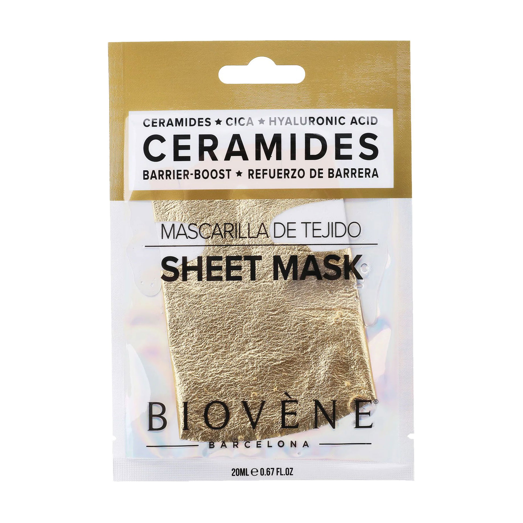Тканинна маска для обличчя Biovene Ceramides Sheet Mask, 20 мл
